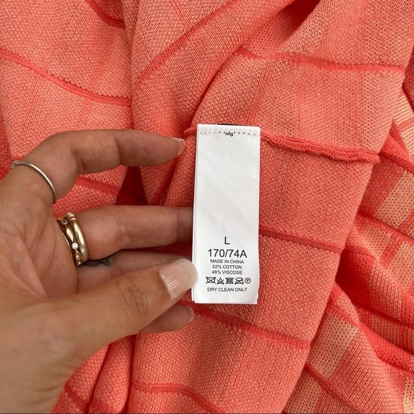 Kate Spade New York Pink Pleated Checkered Long Skirt - Picture 6 of 8